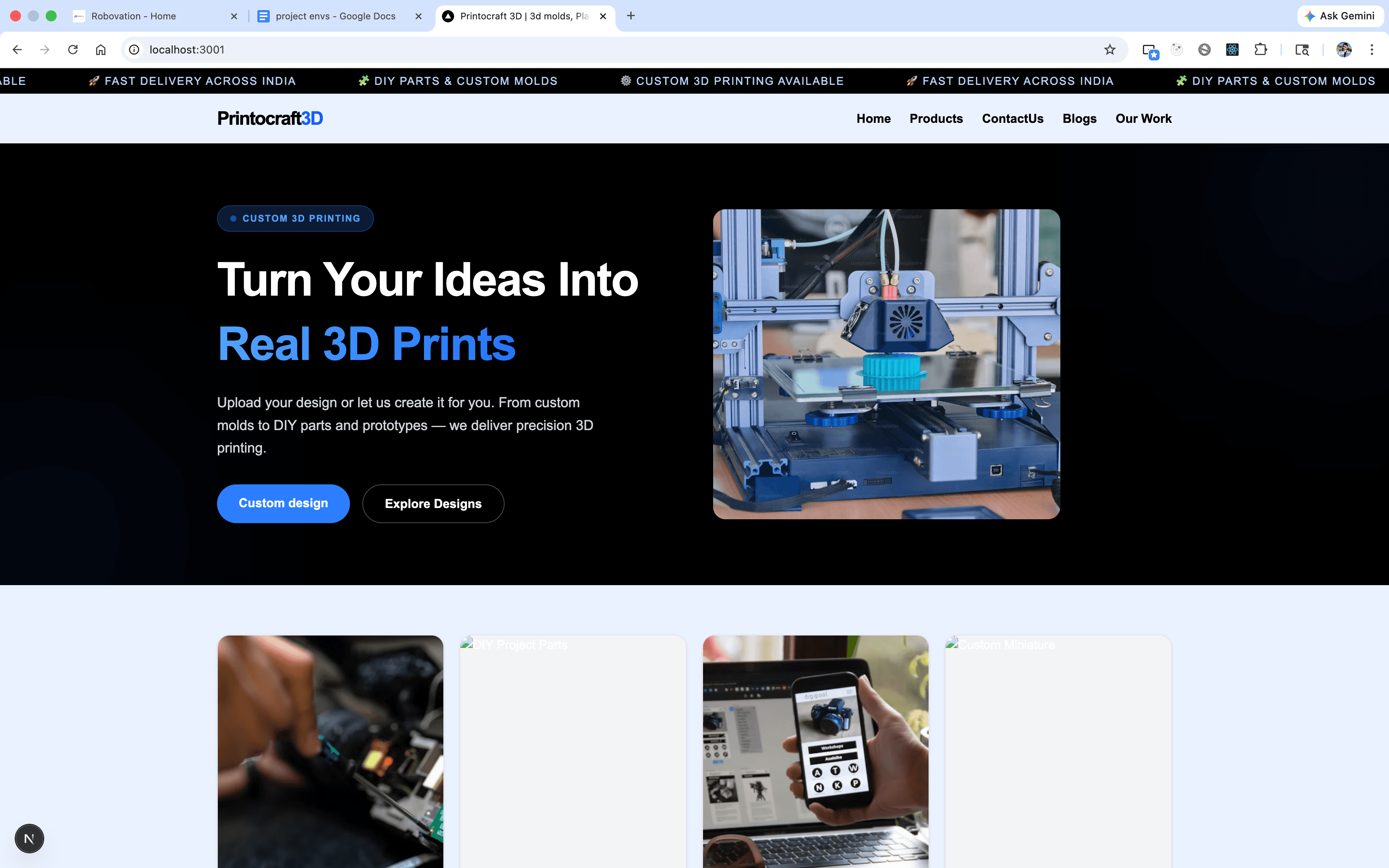printocraft3D website