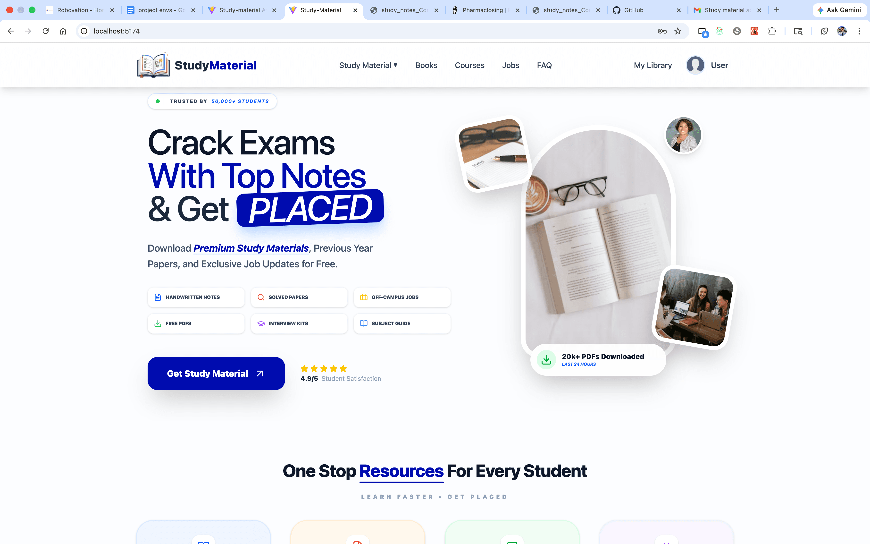 Study Material Platform